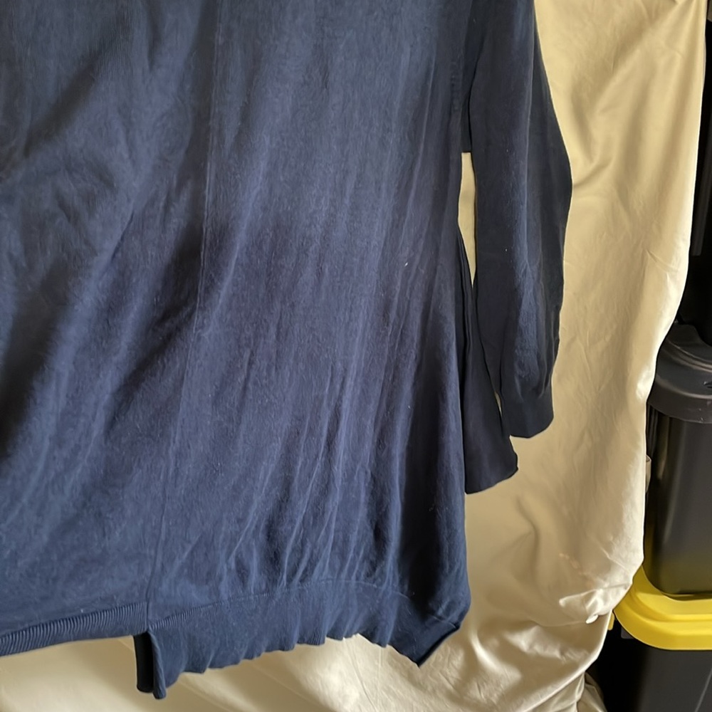Navy sweater with shark tail on one side - Picture 5 of 7